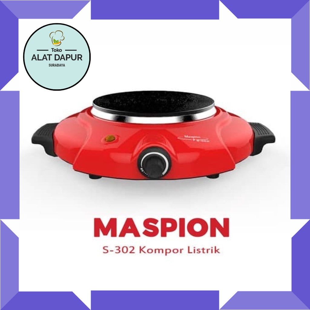 Maspion Kompor Listrik Portable S 302 - S302 - S-302  electric stove Merah