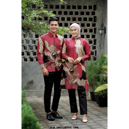 BATIK COUPLE | BAJU COUPLE BATIK SERAGAM KANTOR TUNIK KEMEJA DEWASA M L XL XXL