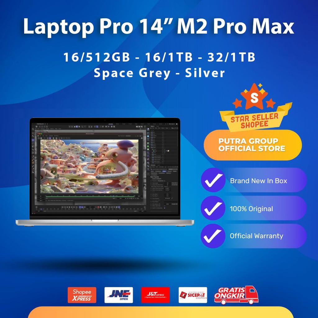 McBook Pro 2023 M2 Pro Max 14&quot; RAM 32GB 16GB SSD 1TB 512GB