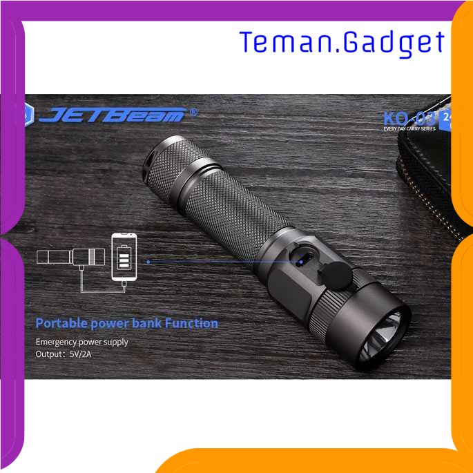 TG-SNT JETBeam Senter LED EDC Flashlight Luminus SST-70 2400 Lumens - KO-03