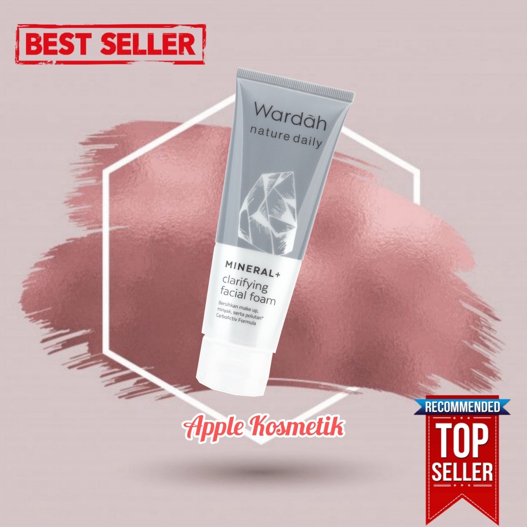 WARDAH Nature Daily Mineral+ Clarifying Facial Foam 100ml - Apple_Kosmetik