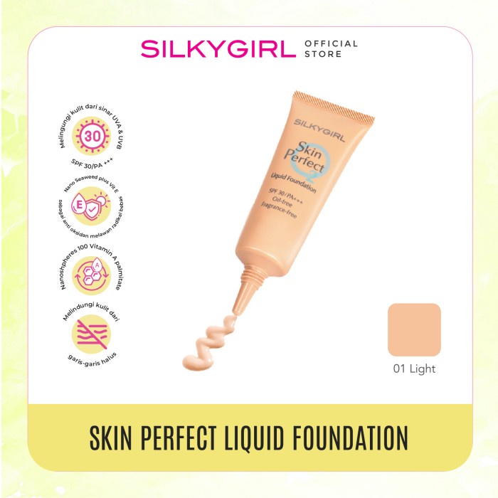 SILKYGIRL Skin Perfect Liquid Foundation - 02 Natural