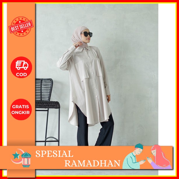 Raila Tunik Baju Atasan Wanita Dewasa / Tunik Modern Simple Elegan / Tunik Remaja Muslim / Atasan Wa