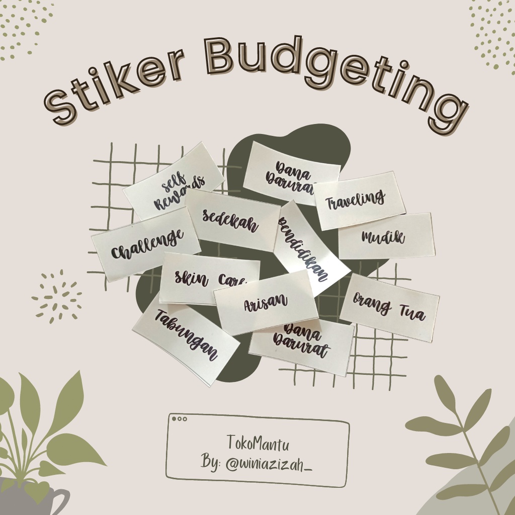 

(Vol.2) Stiker Transparan Untuk Budgeting Dan Sinking Fund TERLENGKAP Simple Lucu Unik Aestetic Ukuran 3x6 cm