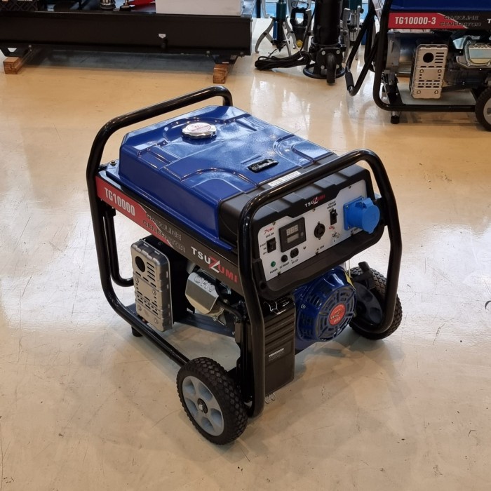 Genset 10 kva 8000 watt 1 phase Gasoline TSUZUMI hasseiki TG 10000