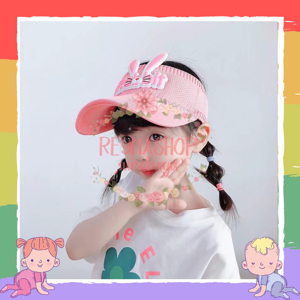 TOPI ANAK RAJUT VISOR PANTAI SUNSHADE MOTIF KARTUN ANTI UV LUCU ANAK LAKI PEREMPUAN IMPORT