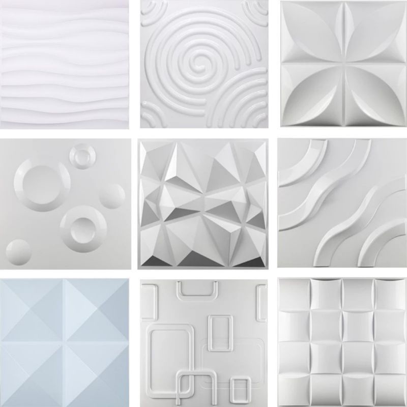 Wall Panel 3D PVC Wallpaper Dinding Ukuran 50 x 50 cm