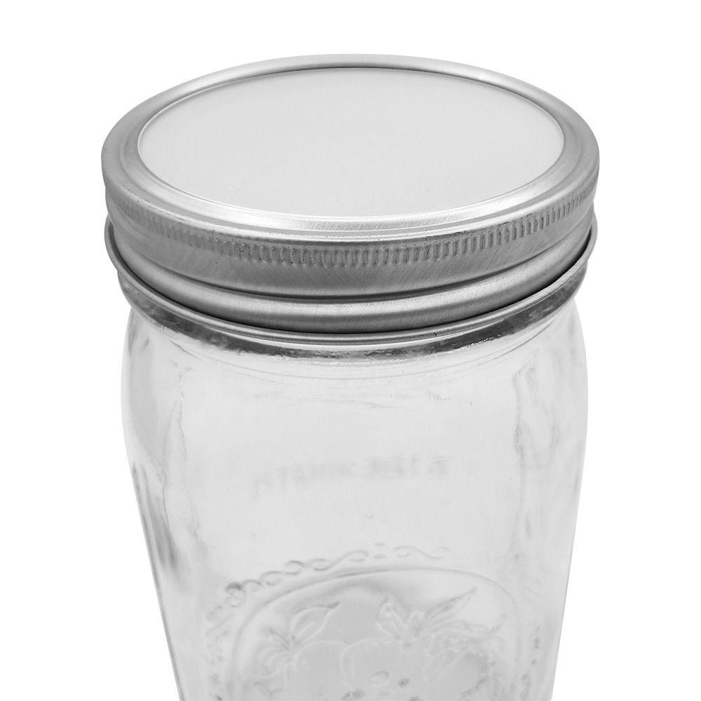 Wonder 2pcs 86mm Mason Jar Lid Reusable Untuk Wide Mouth Jar Bagus Seal Segel Penutup Botol