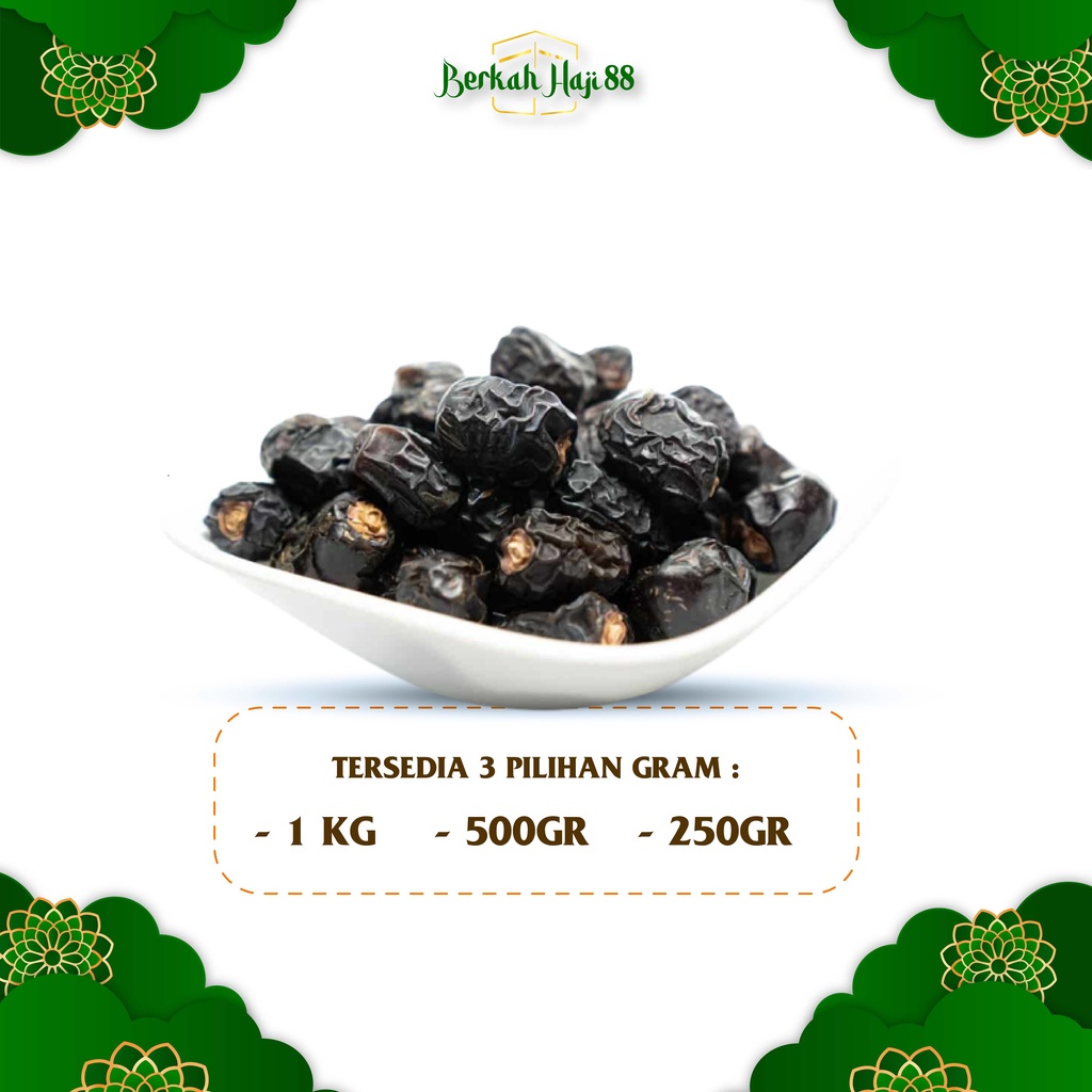 KURMA AJWA MADINAH /KURMA NABI ASLI ARAB/Kurma Ajwa / Kurma Nabi 1 Kg Premium Original(exp2024) TERMURAH