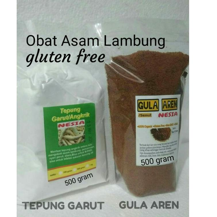 

✽ (READY) Paket Tepung garut dan Gula Aren 500 gr dan 500 gr ❅