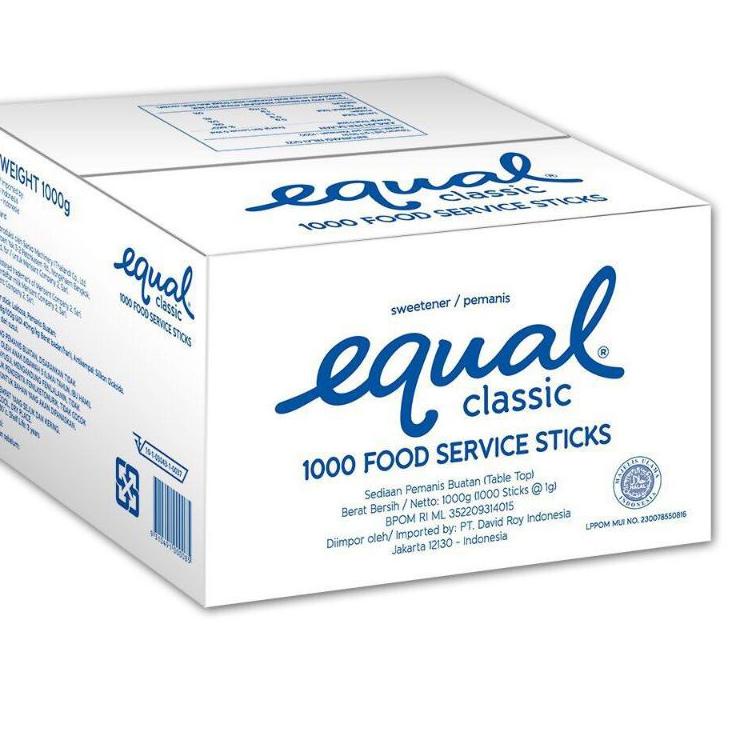 

✨Original✨ w2fit Gula Equal Classic Sweetener 0 kalori - 100 Sticks keto diet murah