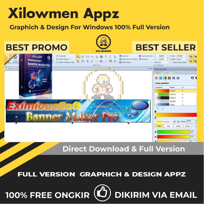 [Full Version] EximiousSoft Banner Maker Pro Design Graphics Lifetime Win OS