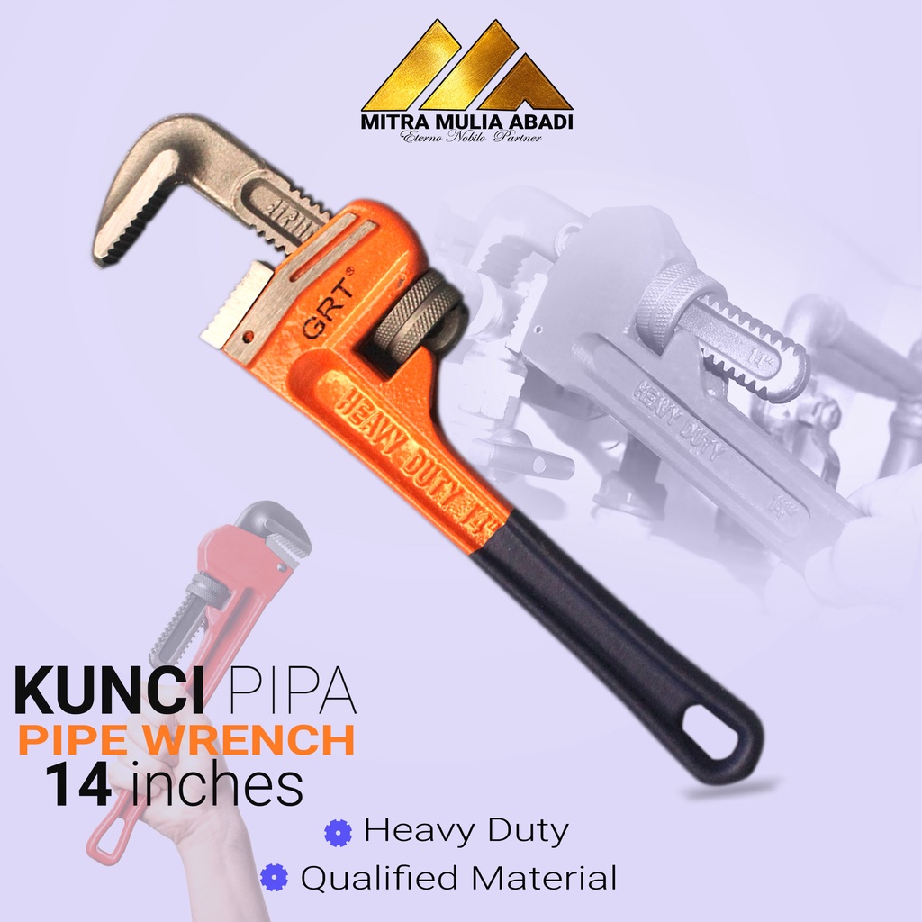 Kunci Pipa 14 inch Pipe Wrench Paip Kunci Pas Pipa