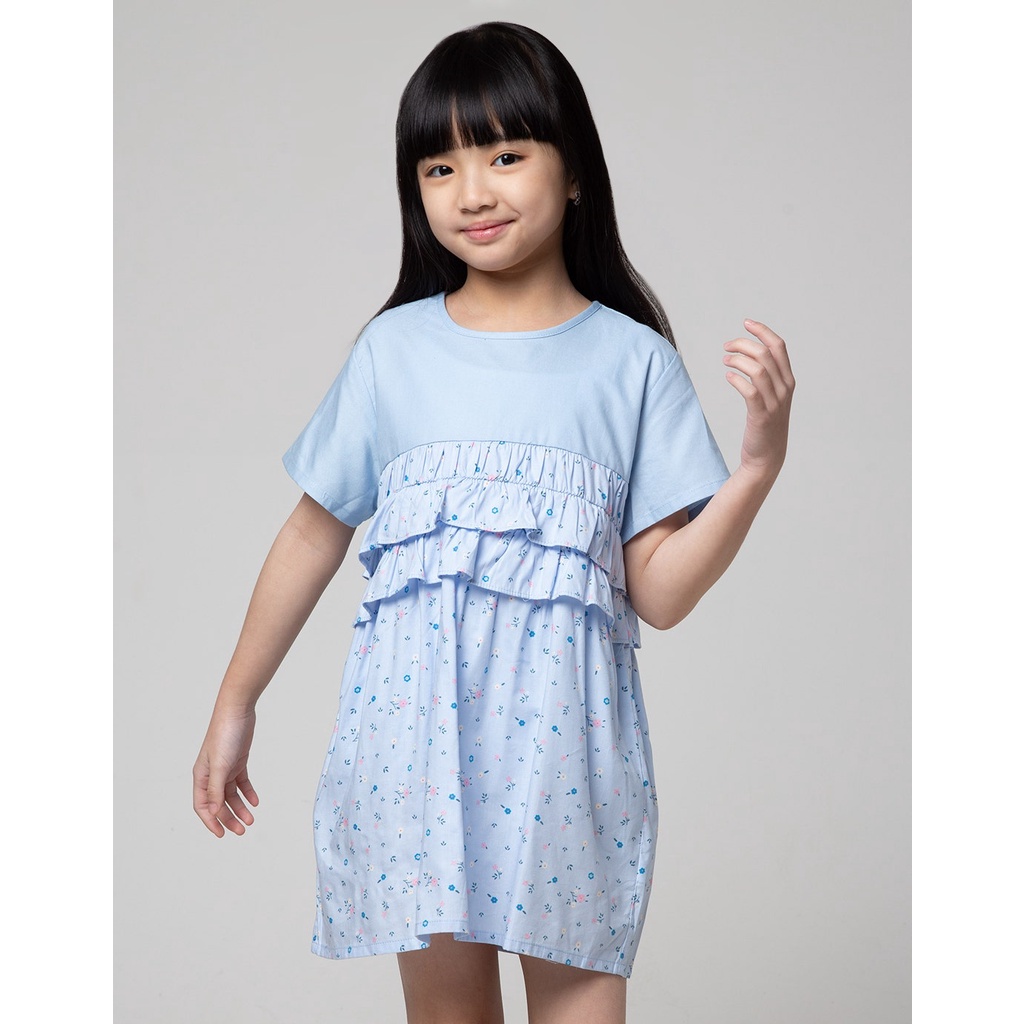 Little M Ruffle Smok Dress Anak Perempuan 116595857