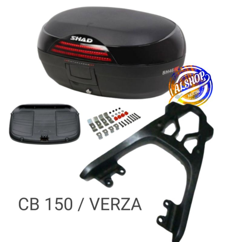PAKETAN BOX SHAD SH46 SH 46 DAN BREKET BOX MOTOR HONDA CB 150 CB VERZA