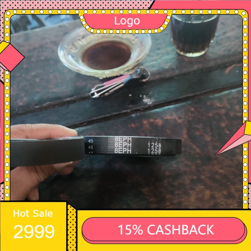 FANBELT PENGGANTI MESIN CUCI 8PH1258 SANKEN  ATAU MIDEA