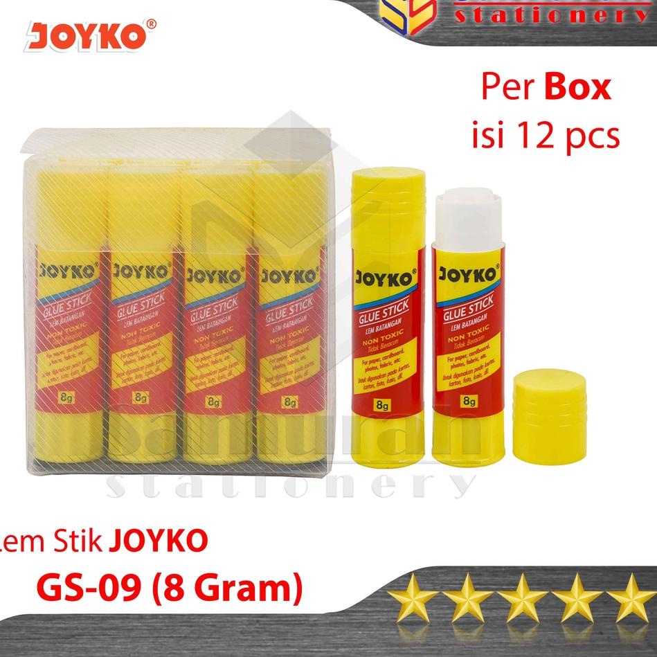 

Oke Price Glue Stick GS-09 Joyko Pendek 1 box isi 12 pcs / Lem Kertas Putar GS 09 8 Gram / Lem Stik Batang 8 Gr Kecil RO3''