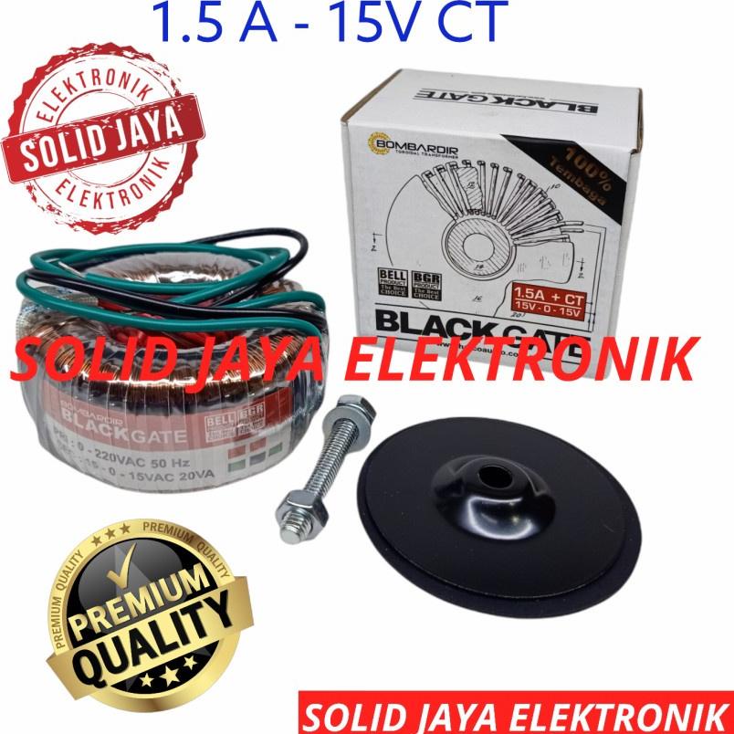 ✷ TRAFO BLACKGATE TOROID 1,5A 15V CT BOMBARDIR BLACKGATE TRAVO DONUT 1.5A 15 V CT 15 VOLT V TRAVO TO