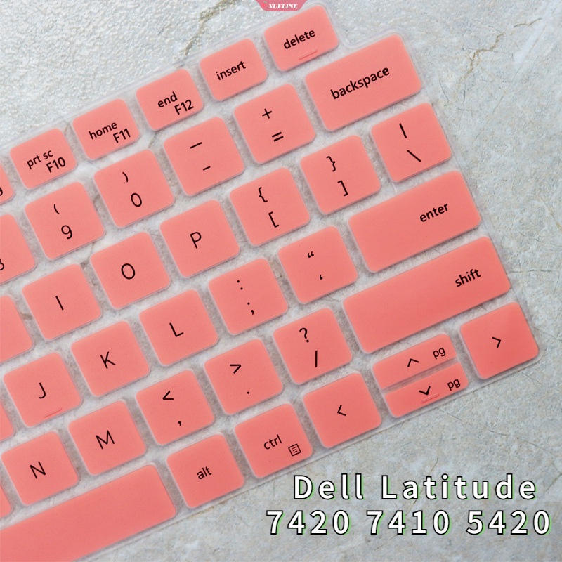 Lintang Dell 14-inch7420 7410 5420duse proof keyboard Laptop Penutup Debu Komputer Kantor Silikon Pelindung Kulit [ZXL]