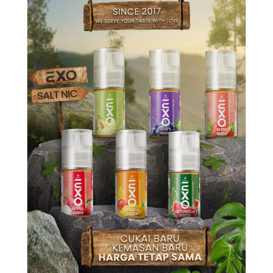 LIQUID EXO SALT NIC MONK EJIUCE 30ML - ALL SERIES SALT NIC MONK