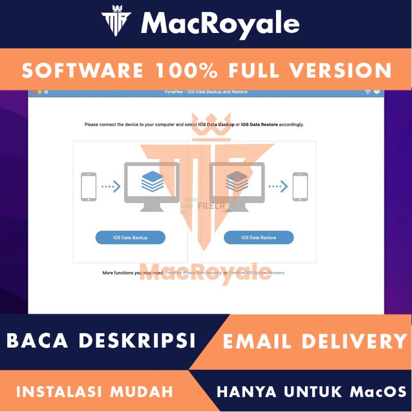 [MacOS] FonePaw iOS Data Backup and Restore Full Version Lifetime Full Garansi