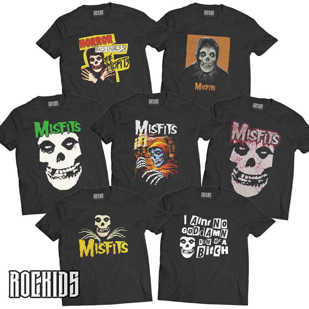 ROCKIDS - MISFITS - TSHIRT - TEES - KIDSWEAR - KAOS BAND - KAOS BAND MISFITS - KAOS MISFITS - TSHIRT