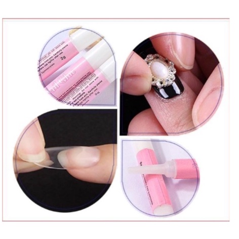 Lem Kuku Cair Nails Glue Nail Art Adhesive Grosir 2 gr