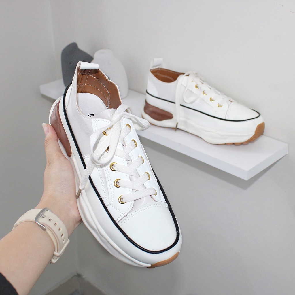 Free Box Sepatu NS G013 sepatu sneakers wanita import termurah dan terpopuler sepatu kasual wanita sneakers  kanvas