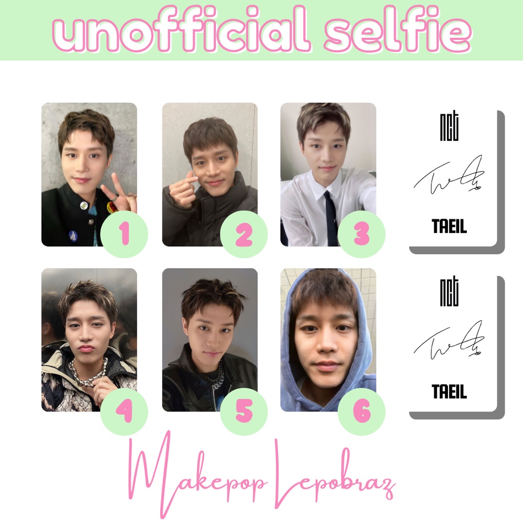 [PART 1B] [MIN. 3 PC] NCT WAYV UNOFFICIAL SELFIE - BOYFRIENDABLE TAEYONG TAEIL HENDERY KUN MARK RENJUN