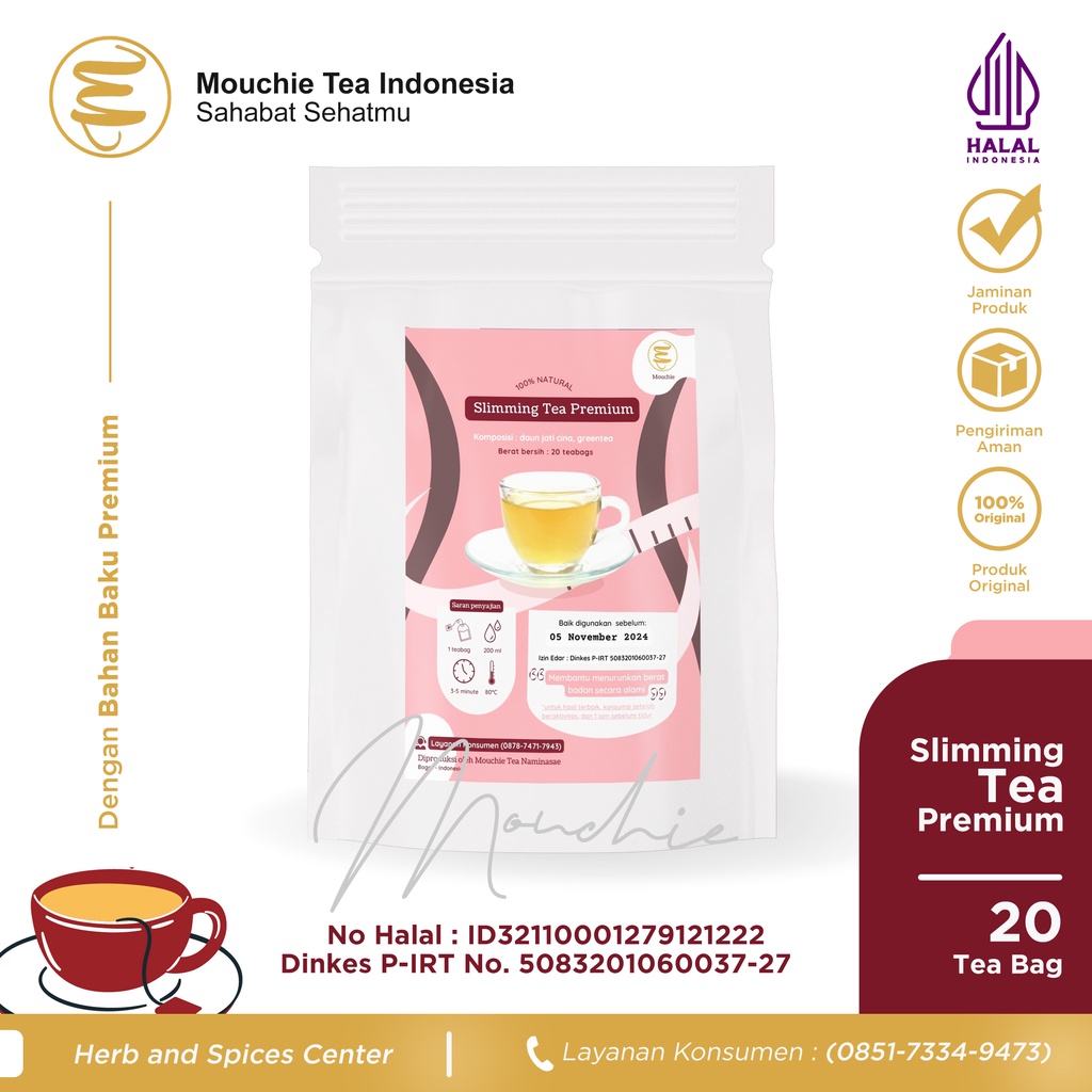 

Teh Mochie Slimming Tea Premium Teh Pelangsing Herbal Alami Aman