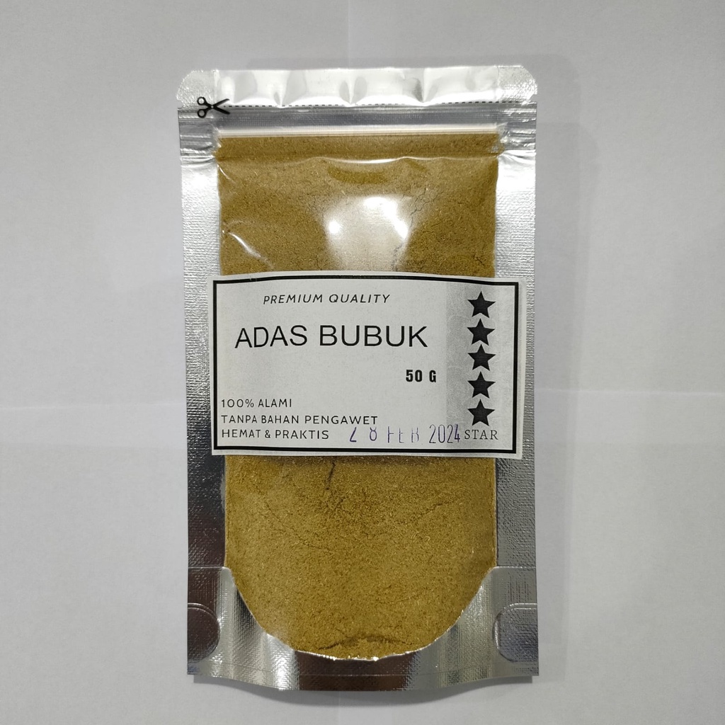 Adas Manis Bubuk 50 Gram Fennel Powder Premium pilihan Original Asli 100% Bumbu Rempah Dapur Masakan TERMURAH TERLARIS