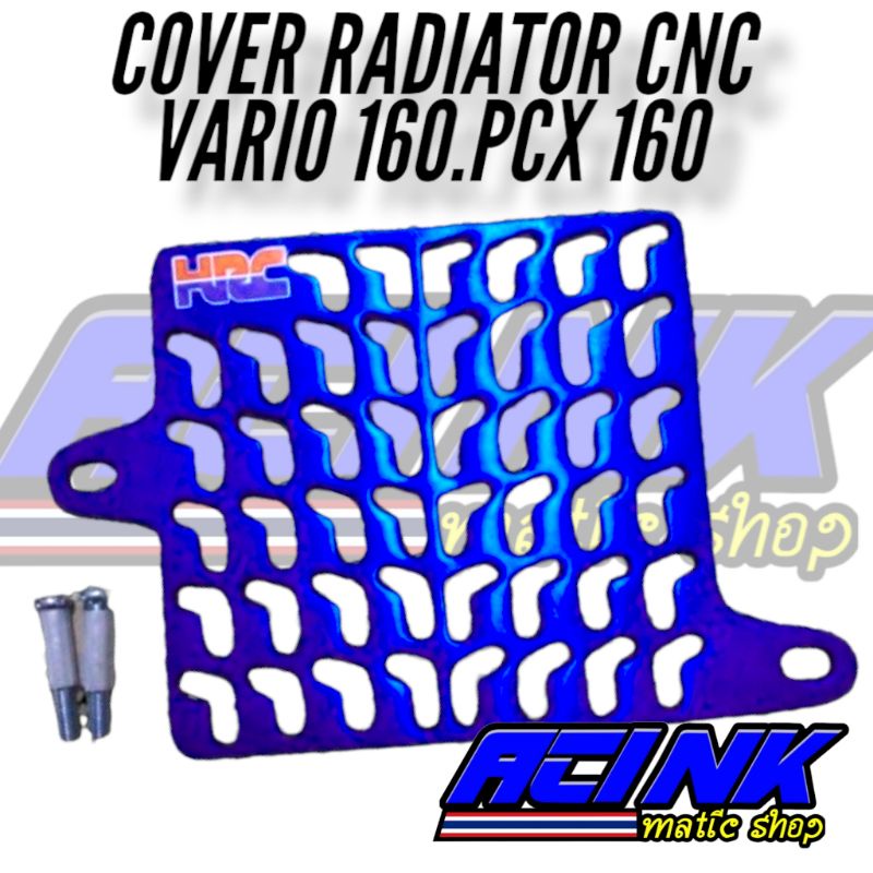 Cover radiator ARM FULL CNC ALMUNIUM VARIO 160 NEW PCX 160 NEW motif ARM full cnc