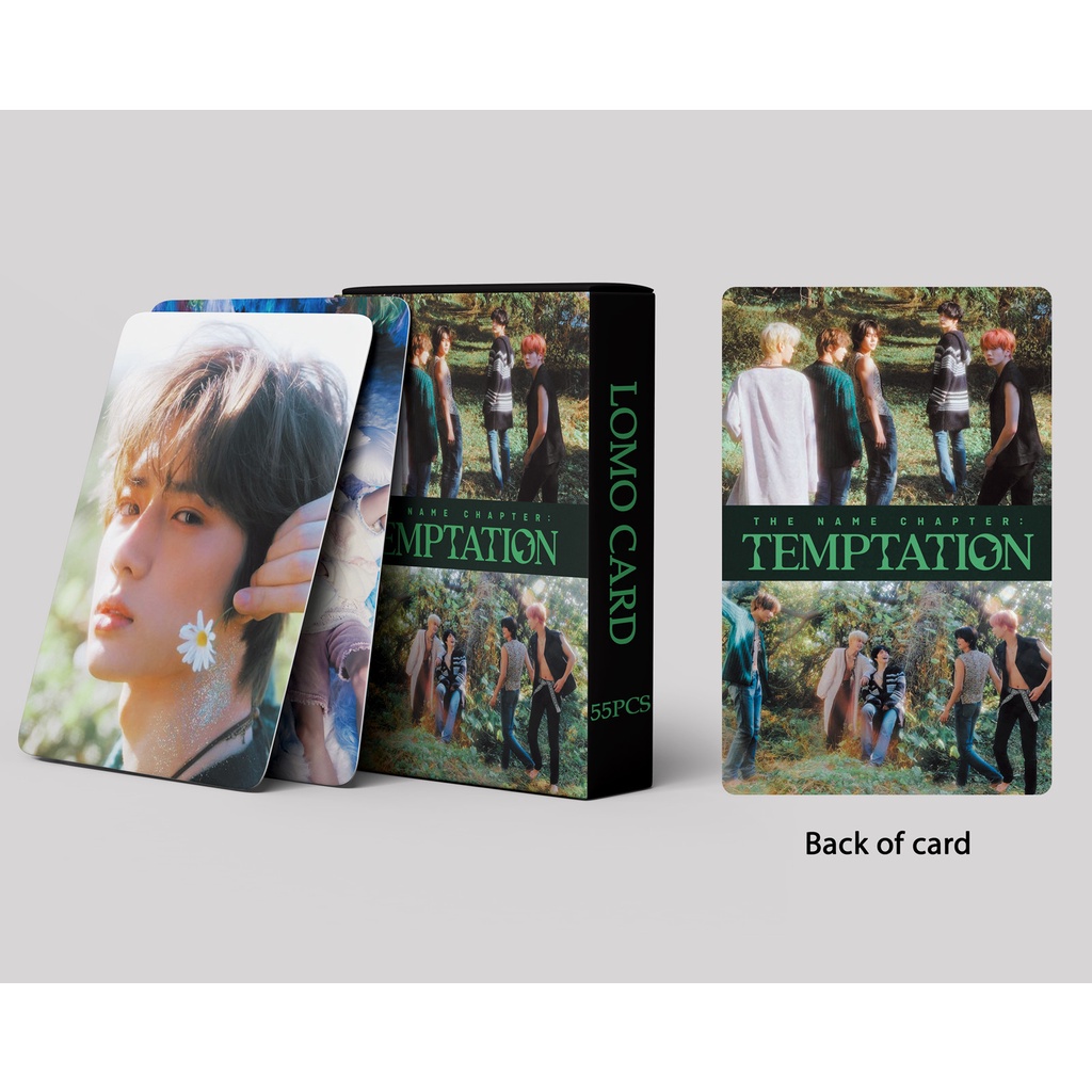 55pcs / box TXT Album TEMPTATION Photocards Tomorrow X Together Lomo Cards Kpop Postcards