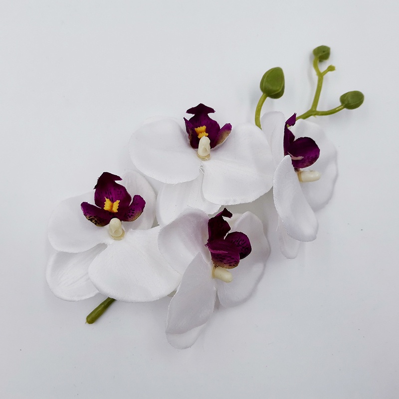Manis Besar Gaya Boho Buatan Empat-Lotus Bunga Pernikahan Pengantin Rambut Klip Rambut Pin Bohemia Kupu-Kupu Anggrek Hair Clip