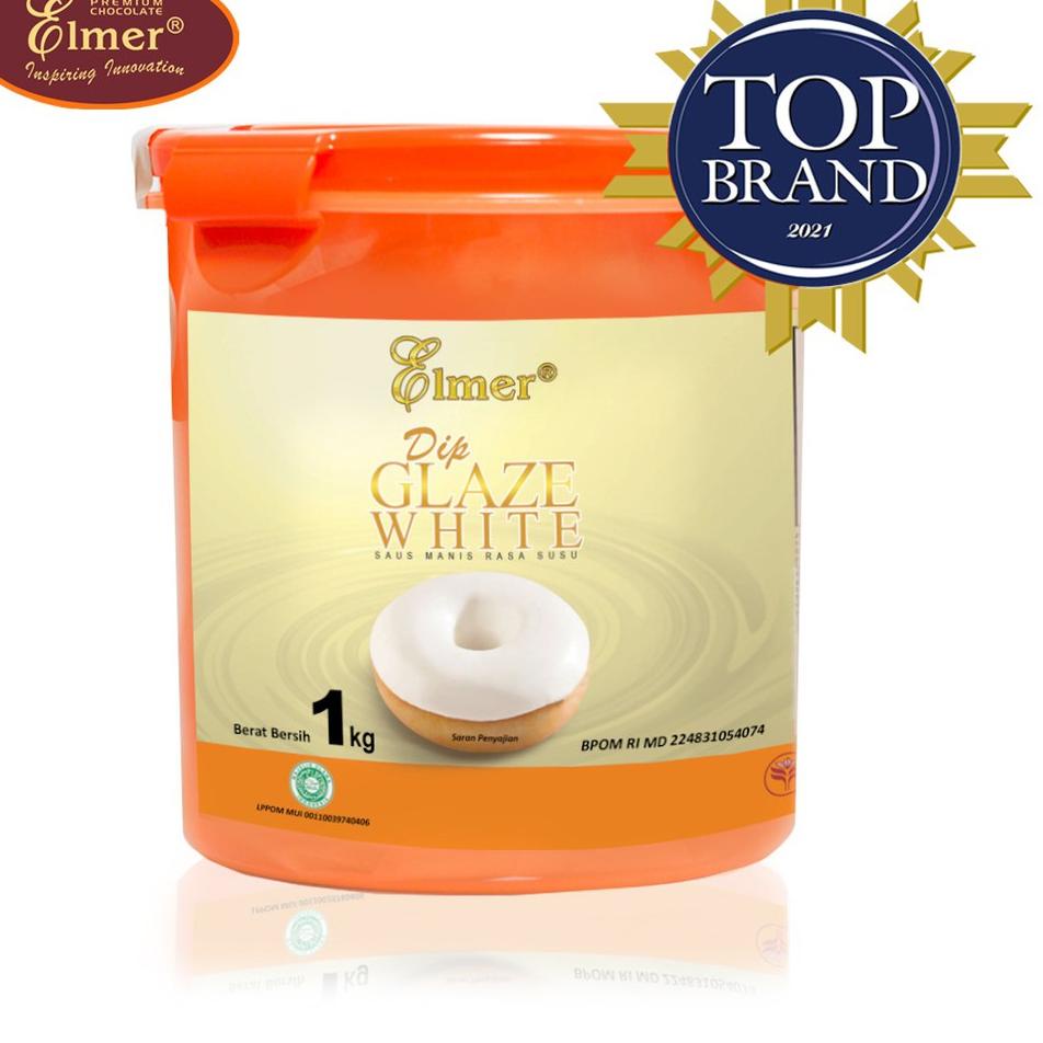 

➪ Elmer Dip Glaze White 1 kg | Topping Donat | Selai Roti ✺