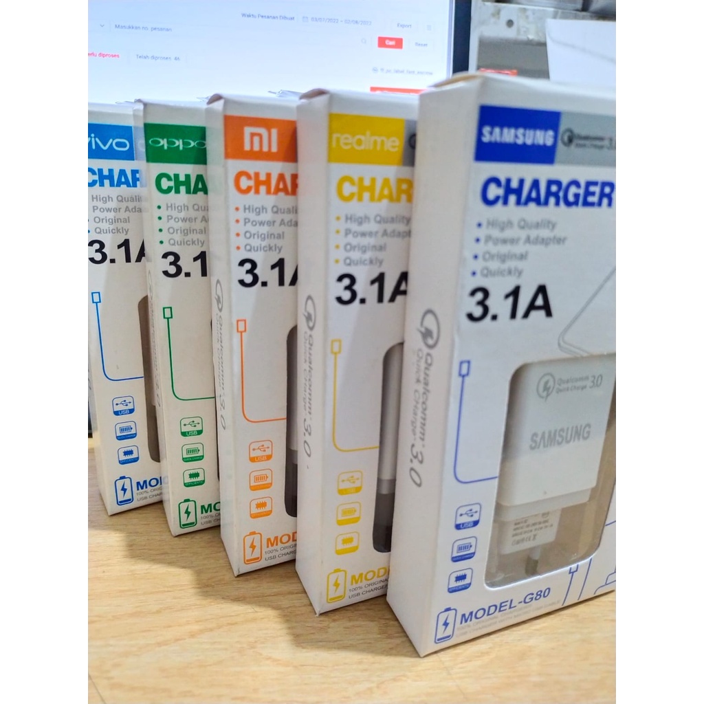 Charger Brand Fast Charging G-80/A-82  Qualcom 3.0 TC Fast Charging G-80/A-82 Micro &amp; Type C 5 Brand