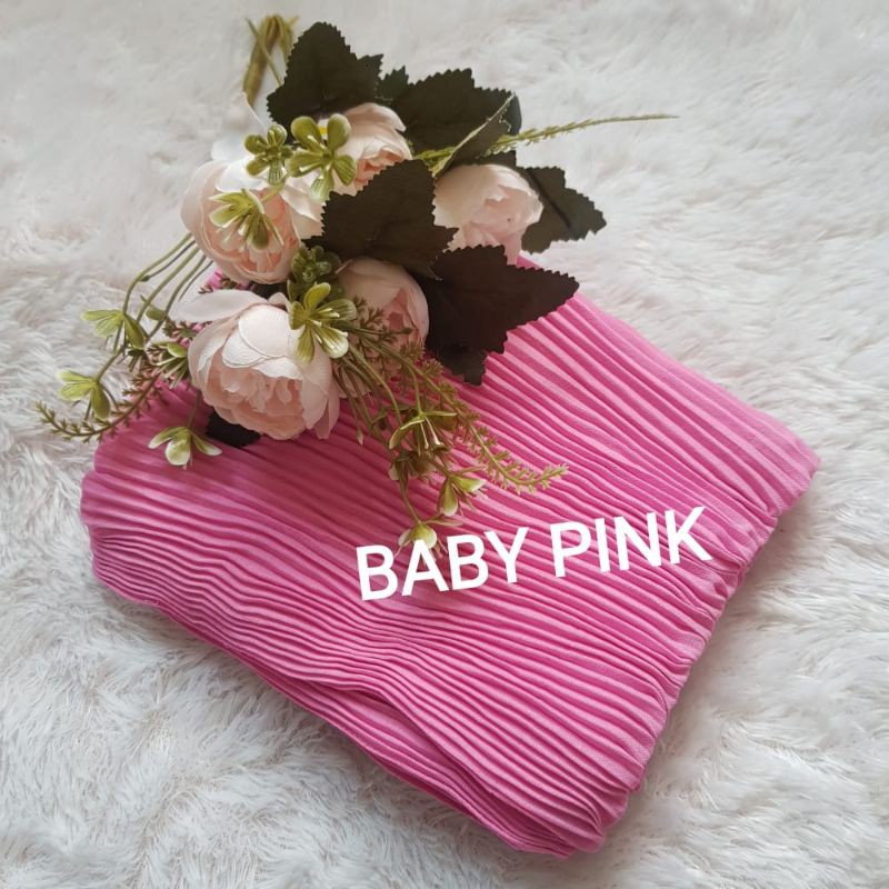 HIJAB PASHMINA PLISKET CERUTY BEBY DOLL SIZE 175X75/HIJAB KERUDUNG PASHMINA PLISKET CERUTY BEBY DOLL
