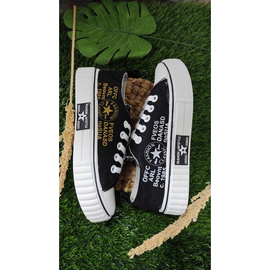 Sepatu Sneakers Wanita/Unisex kanvas Low OfwiteV2 Import PTK010