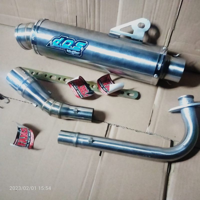 Knalpot racing dos muffler Mio sporty mio m3 mio smile mio j mio soul mio soul gt mio soul karbu mio