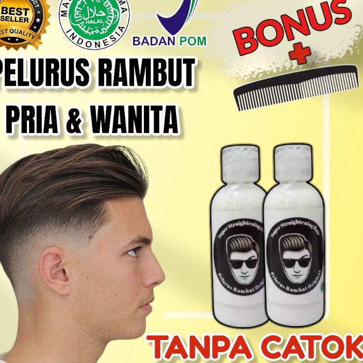 Terlaris [BEST SELLER] SUPER STAIGHTENING HAIR Pelurus Rambut Pria Wanita Alami Permanen 100% Tanpa Catok