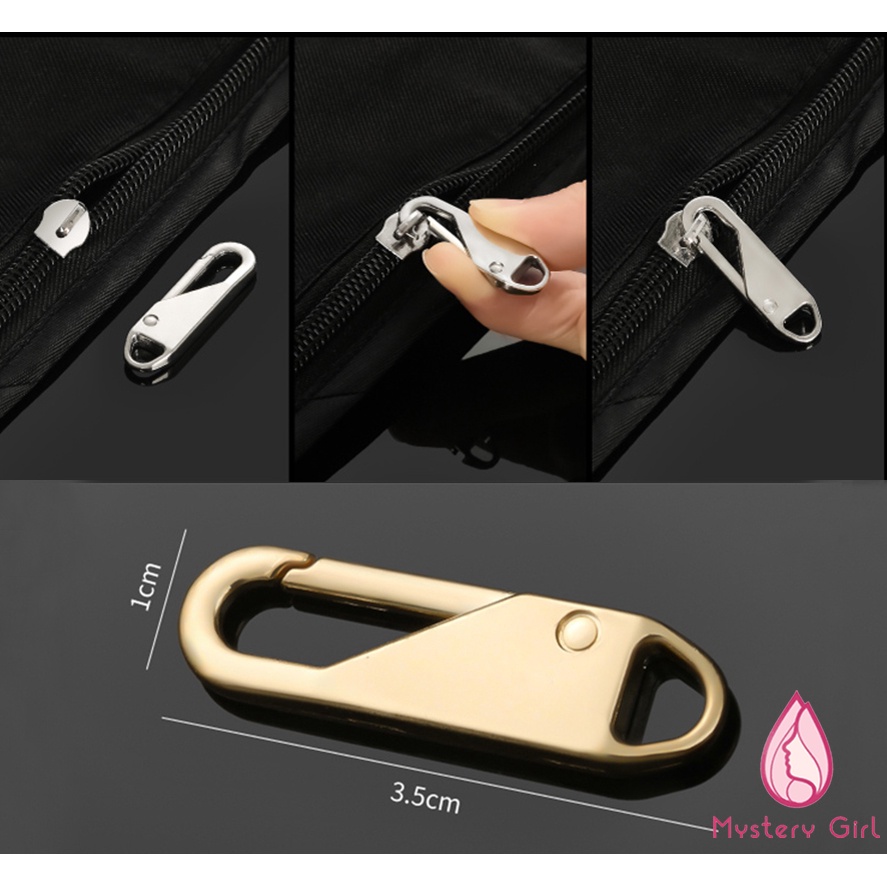 1 Buah Penarik Ritsleting Tas Tab Tarik Yang Dapat Dilepas Alat Penarik Resleting Universal Aksesoris Mode