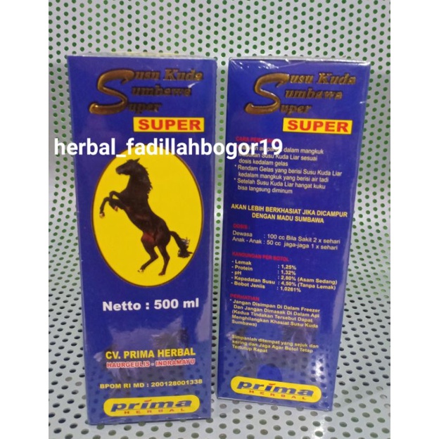

SUSU KUDA LIAR SUPER PRIMA HERBAL