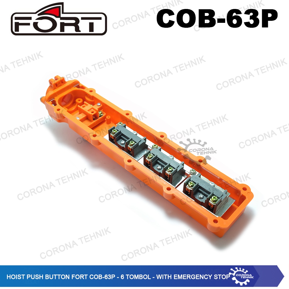 COB-63P - 6 Tombol - With Emergency Stop Hoist Push Button Fort