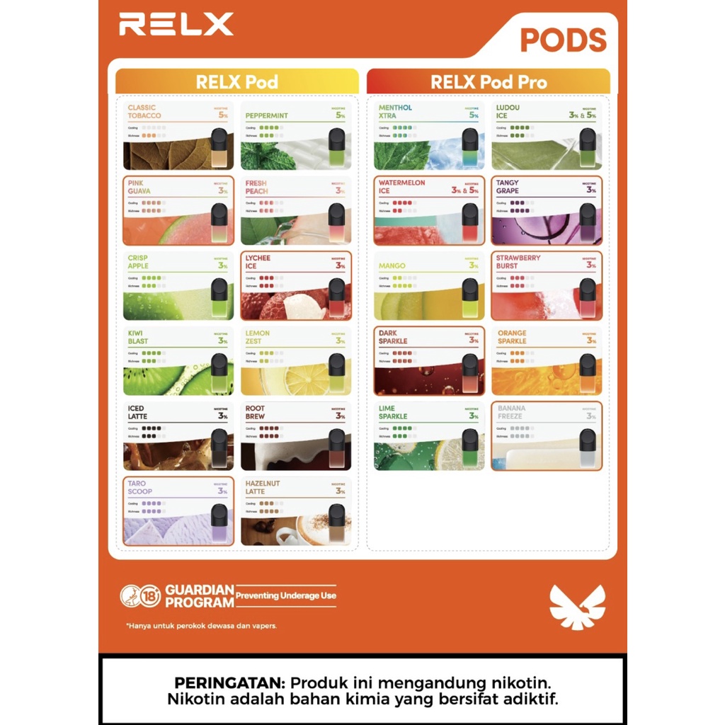 RELX Pods Pod Pro refill for Infinity Essential
