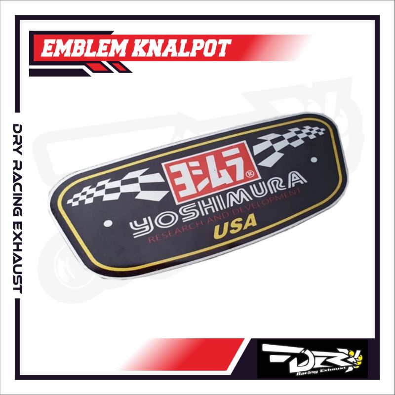 EMBLEM KNALPOT RACING MERK YOSHIMURA R77