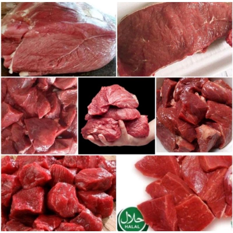 

Daging Sapi kemasan 1kg Daging Semur / Rendang Paha Belakang (HALAL)