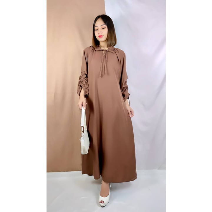 LYLA DRESS // DRESS WANITA KEKINIAN TANGAN KERUT