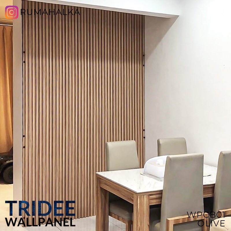 FLUTED WOOD PANEL WPC 24MM | 295-300CM | TRIDEE WALLPANEL