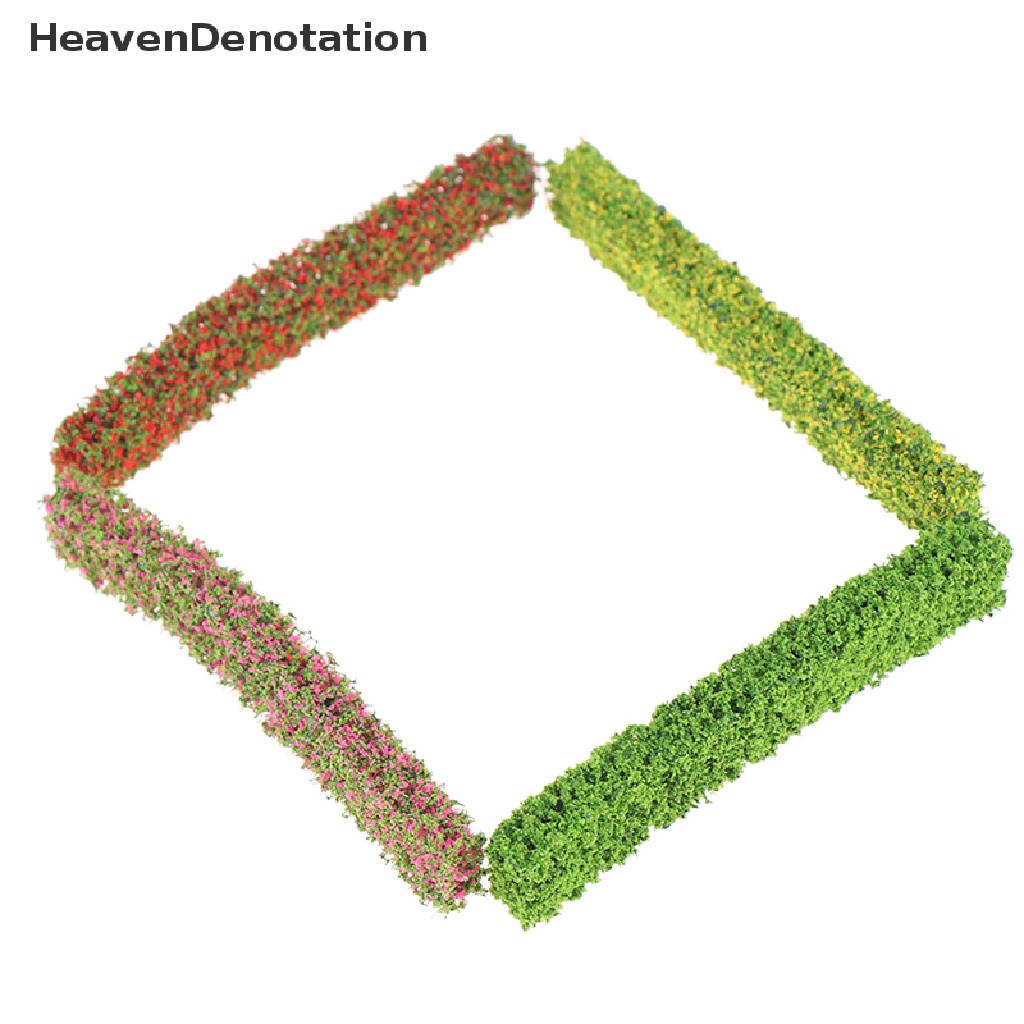 [HeavenDenotation] 2pcs Strip Perdu Meja Pasir Hijau Model Miniatur Simulasi Pagar Rumput DIY HDV