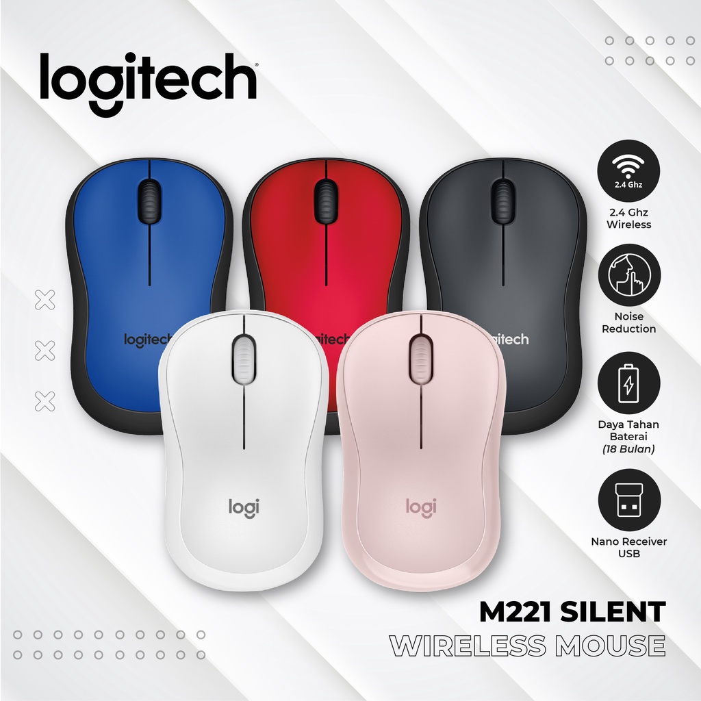 MOUSE WIRELLES LOGITECH M221 SILENT ORIGINAL